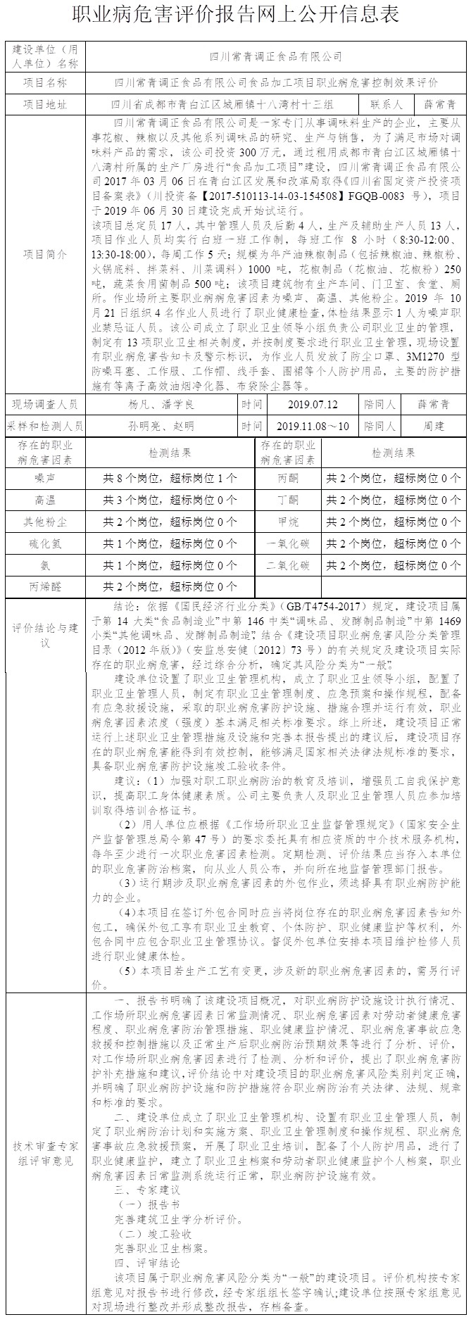 四川常青調(diào)正食品有限公司食品加工項(xiàng)目職業(yè)病危害控制效果評價.jpg