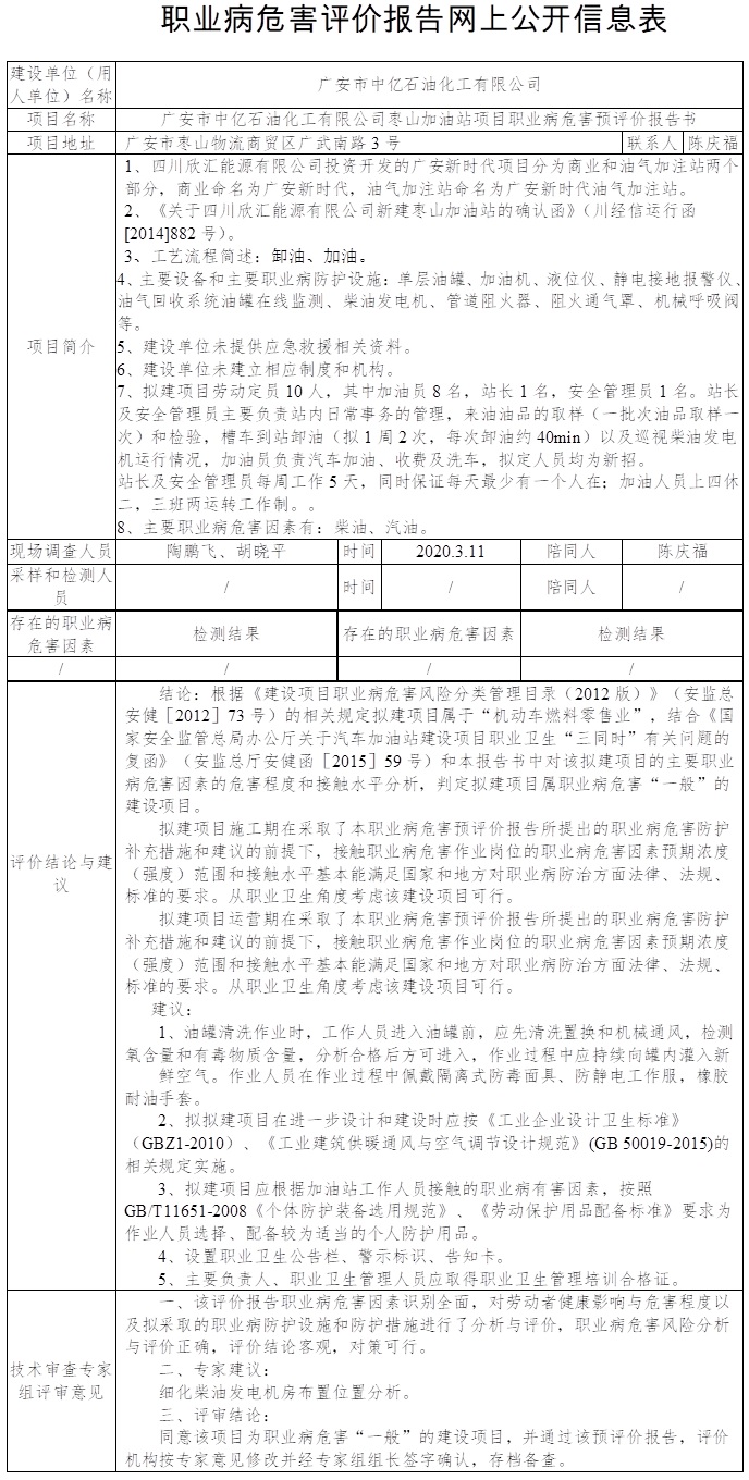 廣安市中億石油化工有限公司棗山加油站項目職業病危害預評價.jpg