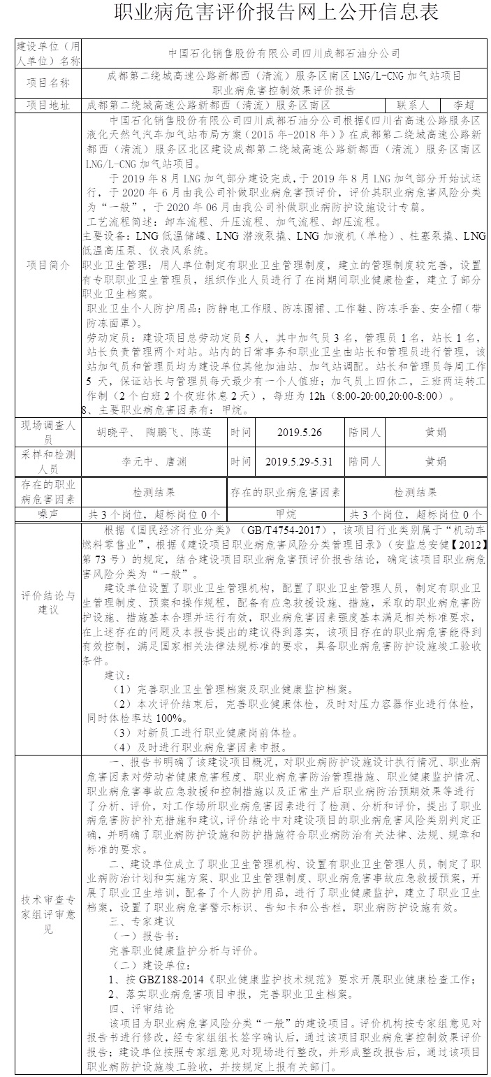 成都第二繞城高速公路新都西（清流）服務區南區LNG L-CNG加氣站項目職業病危害控制效果評價.jpg