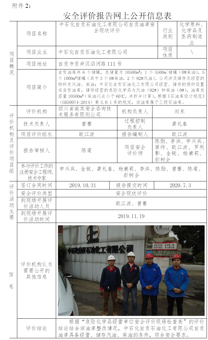中石化自貢石油化工有限公司自貢油庫安全現狀評價.jpg