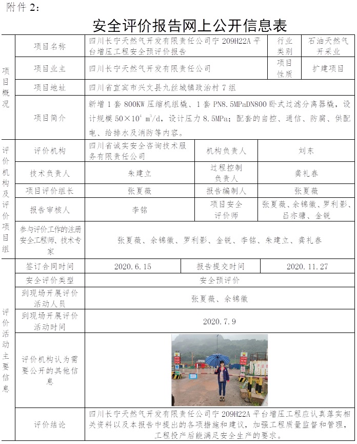 四川長寧天然氣開發有限責任公司寧209H22A平臺增壓工程安全預評價.jpg