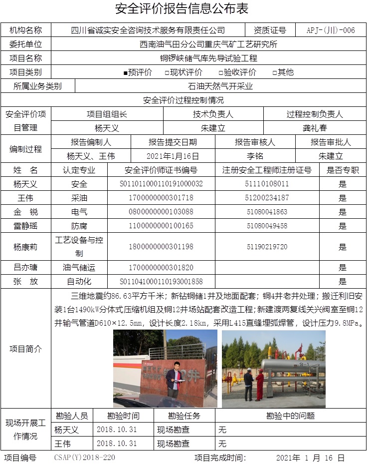 西南油氣田分公司重慶氣礦工藝研究所安全預評價.jpg