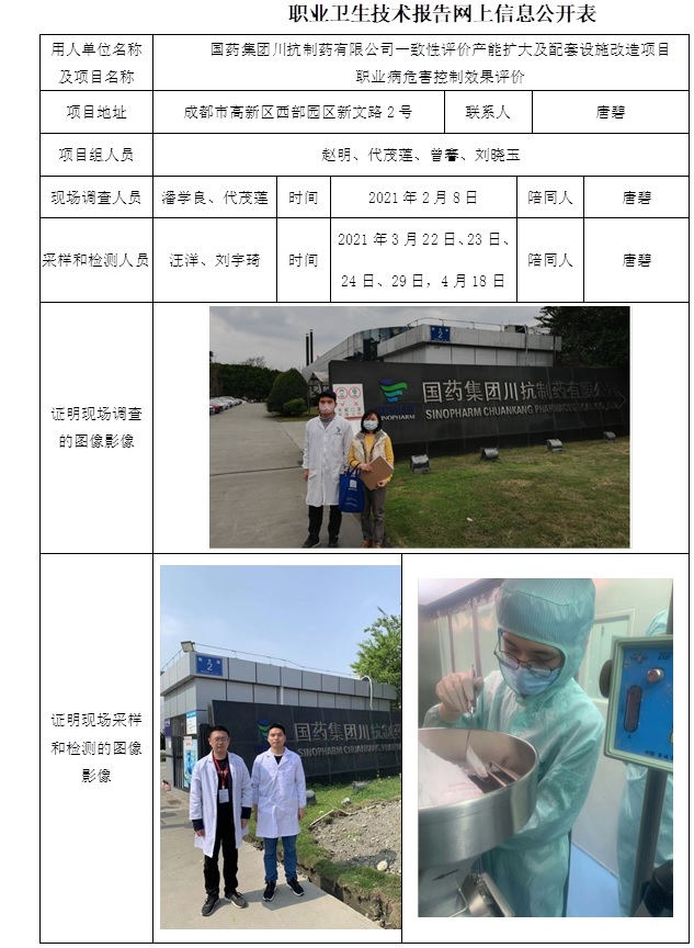 國藥集團川抗制藥有限公司一致性評價產能擴大及配套設施改造項目職業病危害控制效果評價.jpg