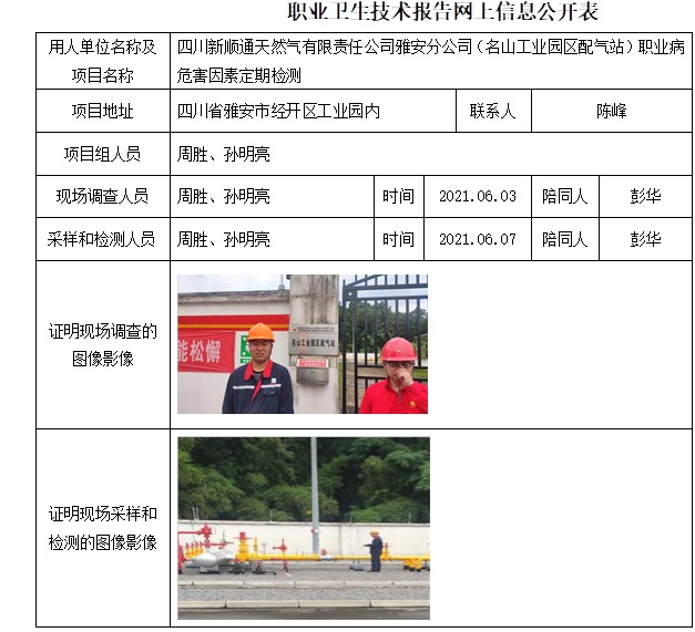 四川新順通天然氣有限責任公司雅安分公司（名山工業園區配氣站）職業病危害因素定期檢測.jpg