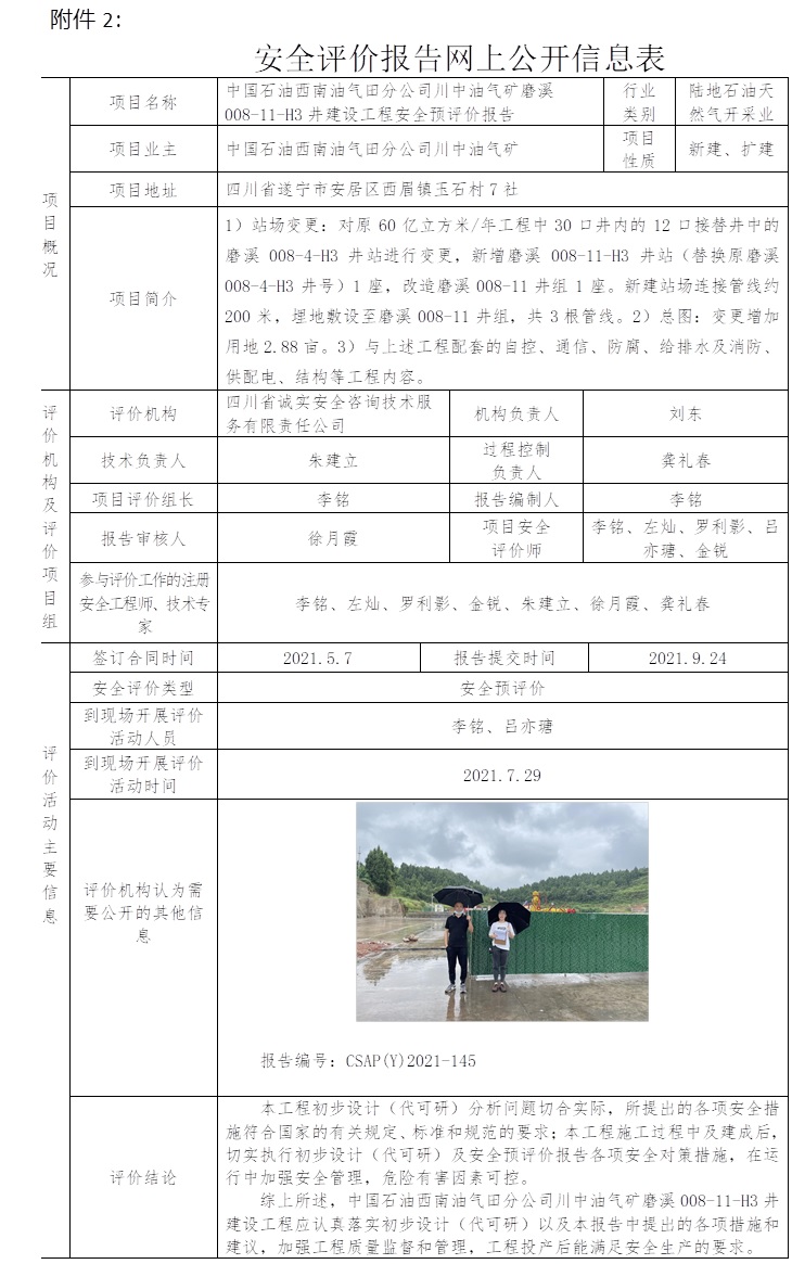 中國石油西南油氣田分公司川中油氣礦磨溪008-11-H3井建設工程安全預評價.jpg
