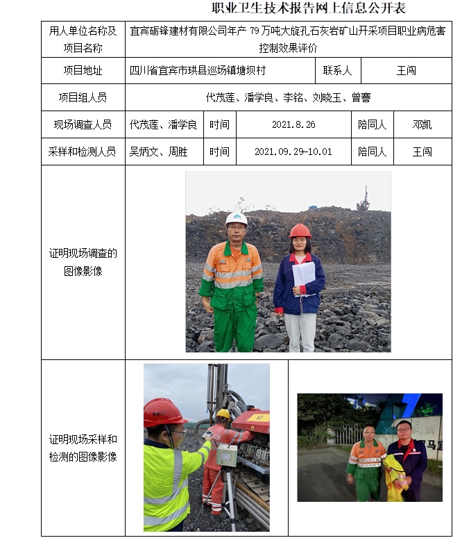 宜賓礪鋒建材有限公司年產79萬噸大旋孔石灰巖礦山開采項目職業病危害控制效果評價.jpg