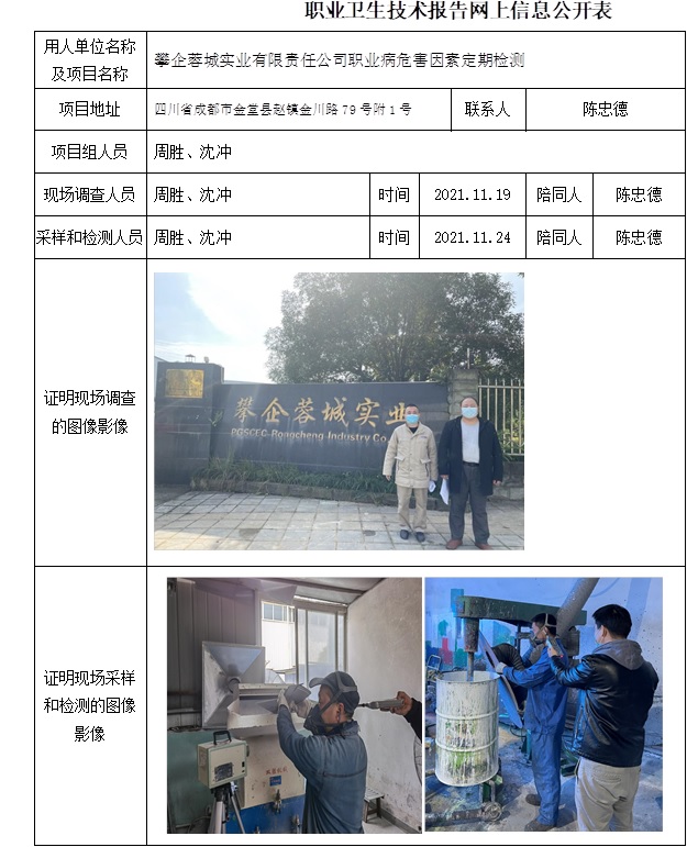 攀企蓉城實業有限責任公司職業病危害因素定期檢測.jpg