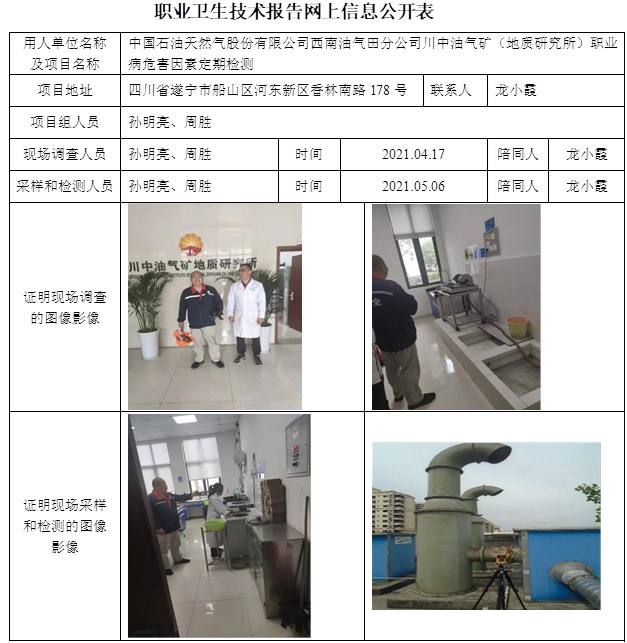 中國石油天然氣股份有限公司西南油氣田分公司川中油氣礦（地質研究所）職業病危害因素定期檢測.jpg