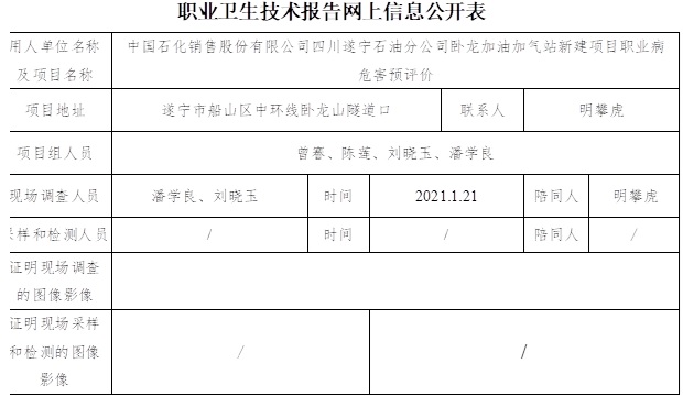 中國石化銷售股份有限公司四川遂寧石油分公司臥龍加油加氣站新建項目職業病危害預評價.jpg