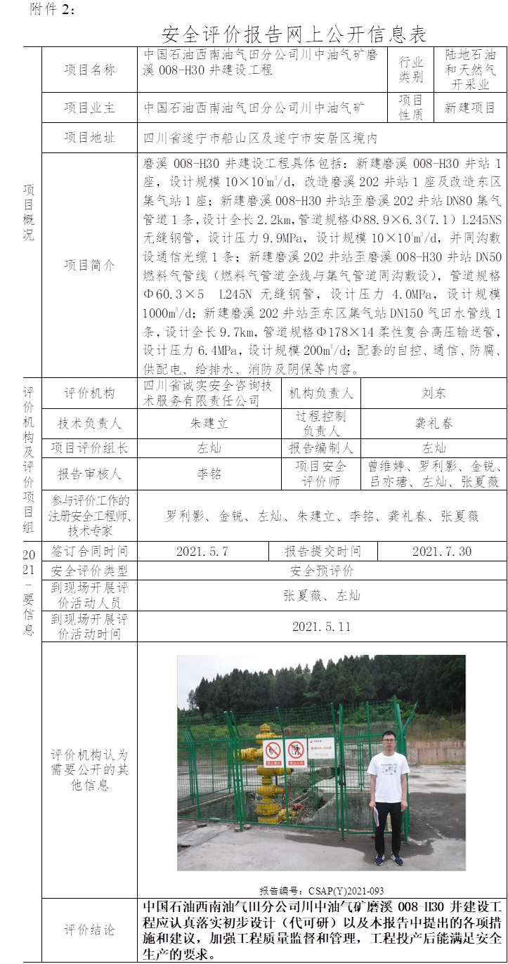 中國石油西南油氣田分公司川中油氣礦磨溪008-H30井建設工程安全預評價.jpg