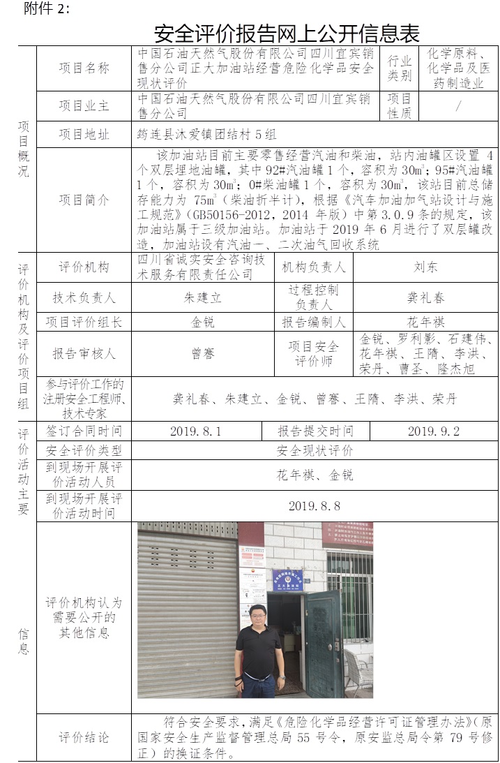 中國石油天然氣股份有限公司四川宜賓銷售分公司正大加油站經營危險化學品安全現狀評價.jpg