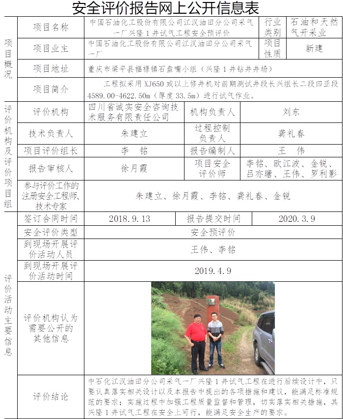 中國(guó)石油化工股份有限公司江漢油田分公司采氣一廠興隆1井試氣工程安全預(yù)評(píng)價(jià).jpg