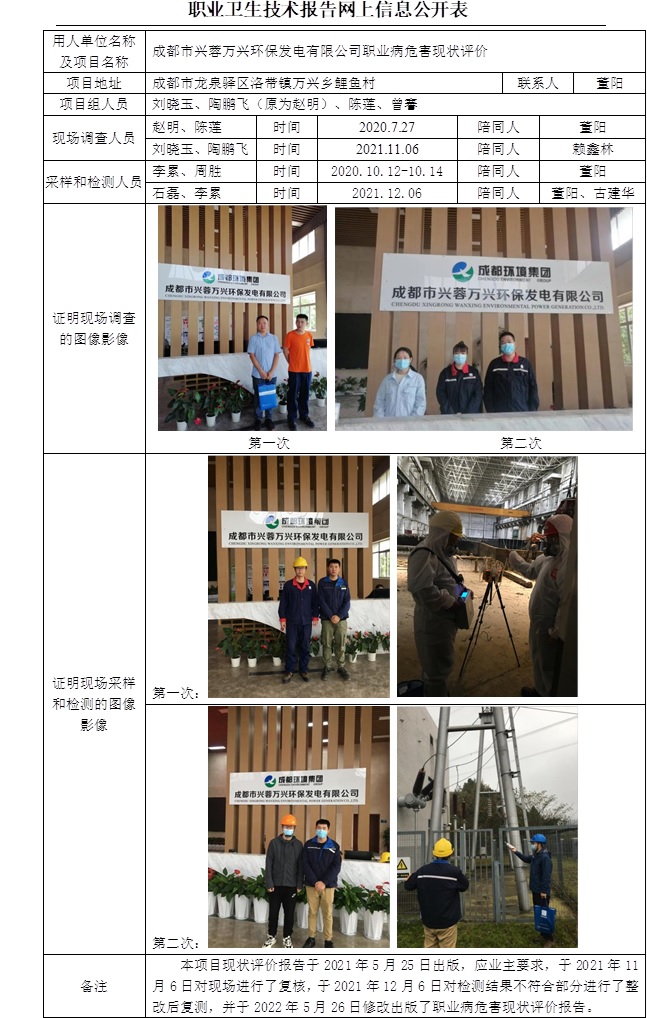 成都市興蓉萬興環保發電有限公司職業病危害現狀評價.jpg
