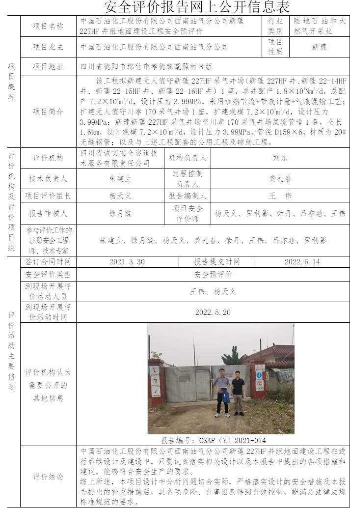 中國石油化工股份有限公司西南油氣分公司新蓬227HF井組地面建設工程安全預評價.jpg