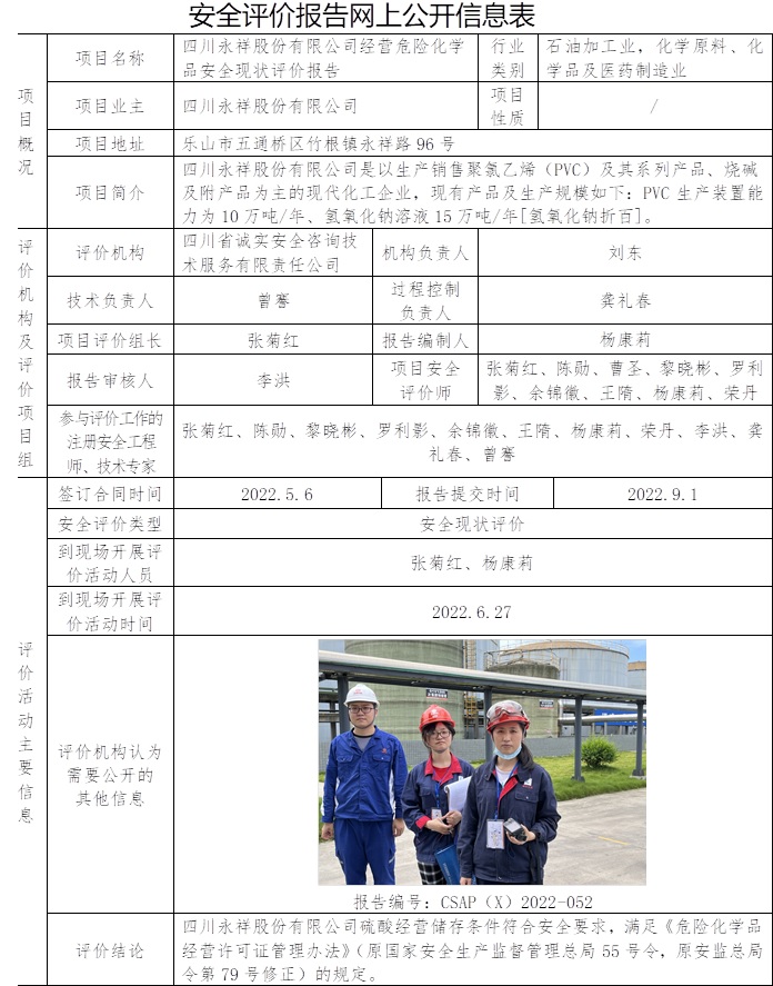 四川永祥股份有限公司經營危險化學品安全現狀評價.jpg