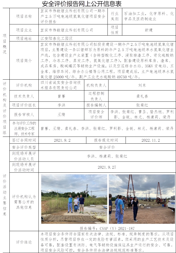 宜賓市偉能鋰業科創有限公司一期年產2.5萬噸電池級氫氧化鋰項目安全評價.jpg