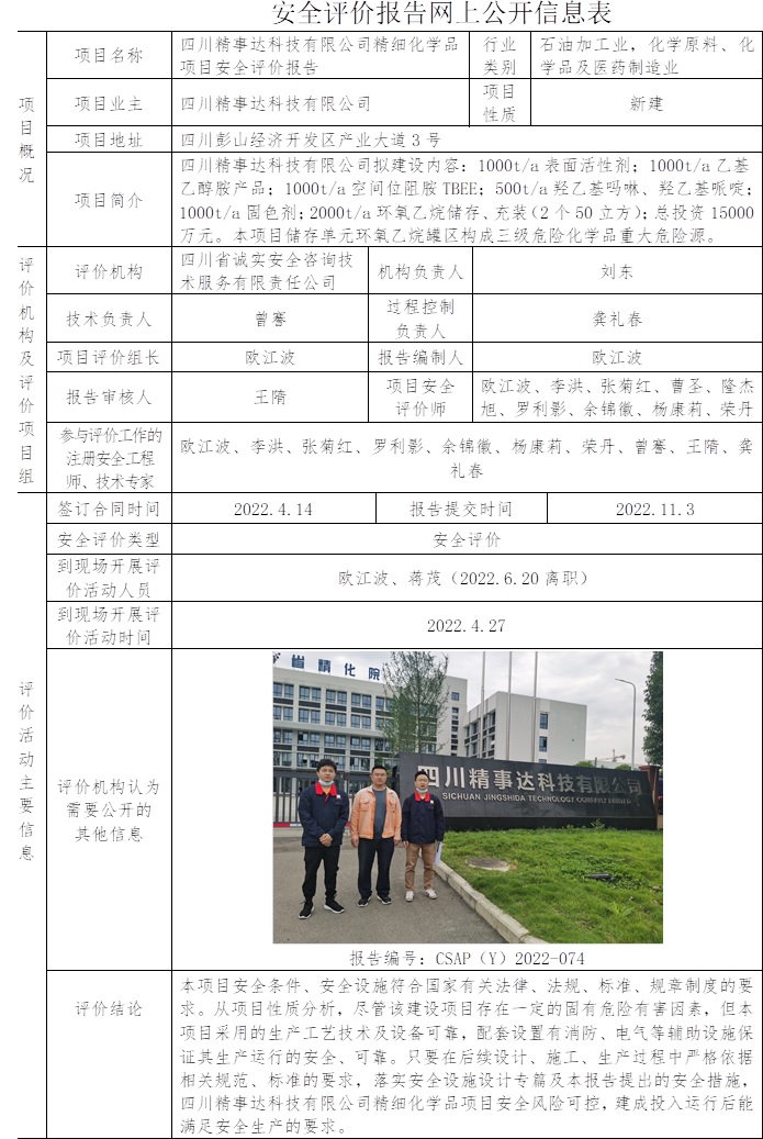四川精事達科技有限公司精細化學品項目安全評價.jpg