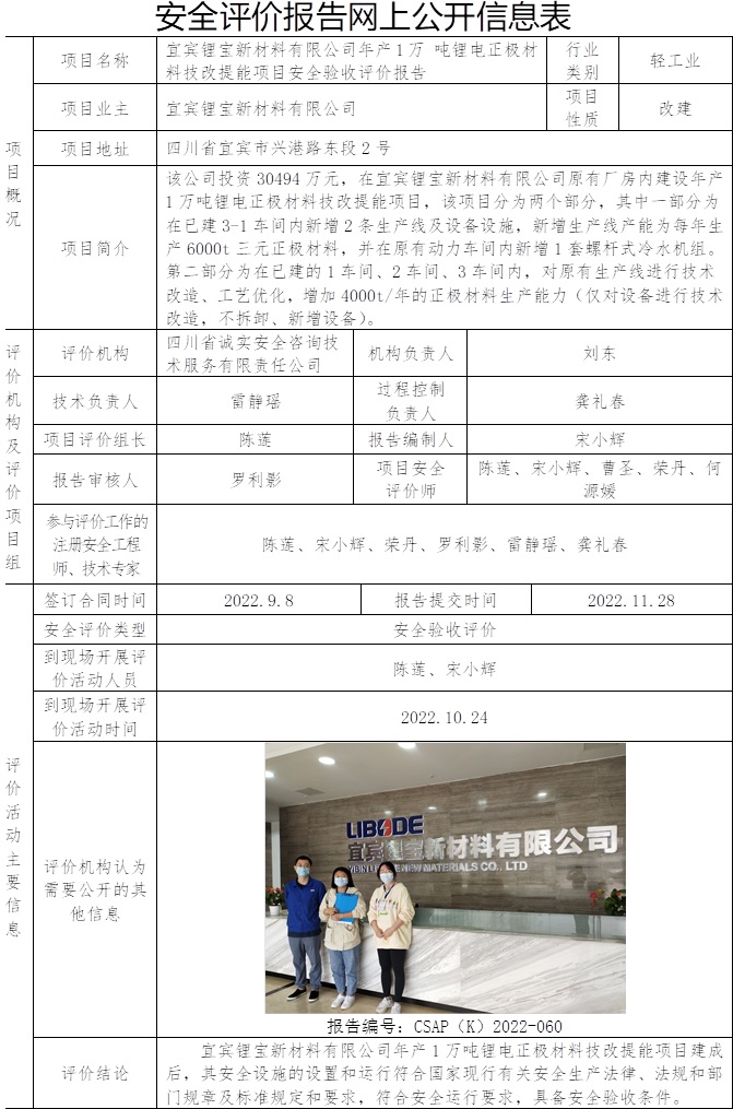 宜賓鋰寶新材料有限公司年產1萬 噸鋰電正極材料技改提能項目安全驗收評價.jpg