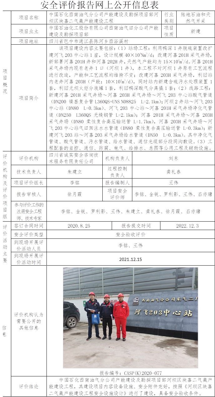 中國石化西南油氣分公司產能建設及勘探項目部河壩區塊嘉二氣藏產能建設工程安全驗收評價.jpg