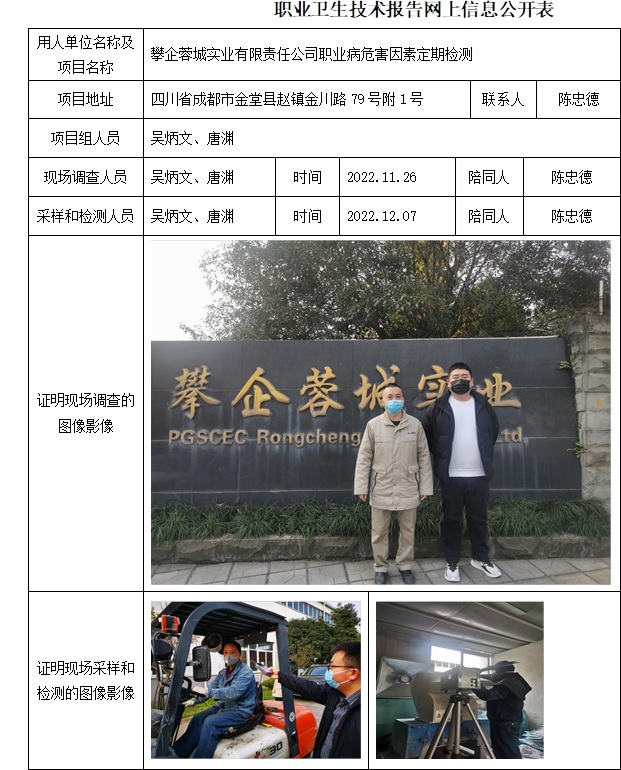 攀企蓉城實業有限責任公司職業病危害因素定期檢測.jpg