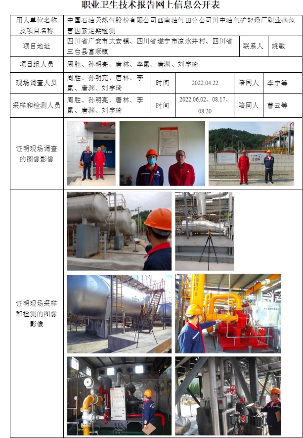 中國石油天然氣股份有限公司西南油氣田分公司川中油氣礦輕烴廠職業病危害因素定期檢測.jpg