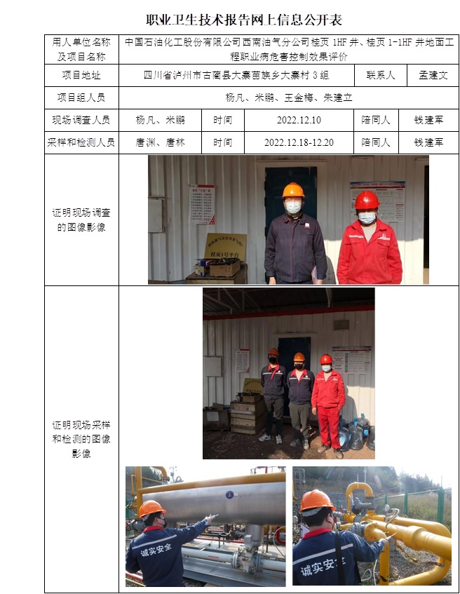 中國石油化工股份有限公司西南油氣分公司桂頁1HF井、桂頁1-1HF井地面工程職業病危害控制效果評價.jpg