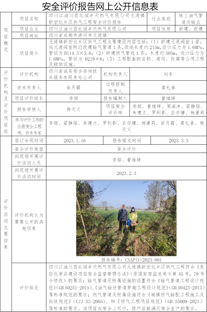 CSAP（Y）2023-001 四川江油川西北恒豐天然氣有限公司元通鎮新宏達片區供氣工程安全評價.jpg