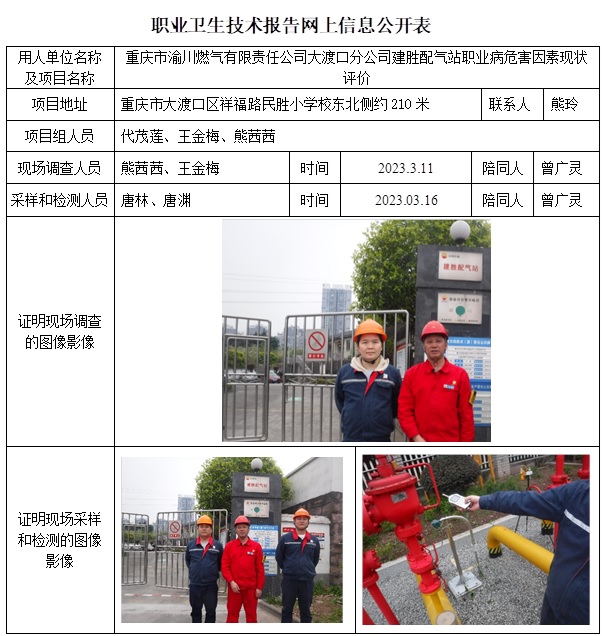 CSZP（X）2023-009 重慶市渝川燃氣有限責任公司大渡口分公司建勝配氣站  網上公示信息.jpg