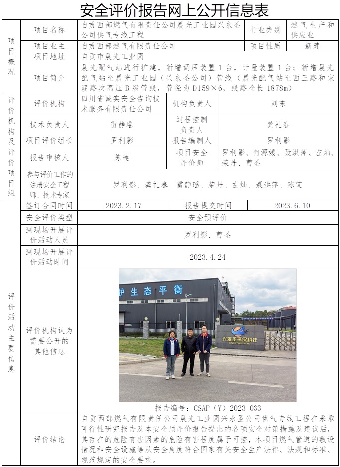CSAP(Y)2023-033 晨光工業(yè)園興永圣公司供氣專線工程安全預評價報告.jpg