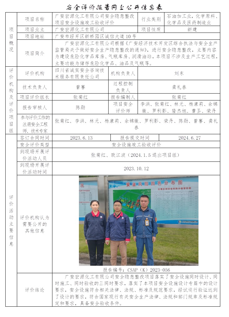 CSAP（K）2023-056 廣安宏源化工有限公司安全隱患整改項目安全設施竣工驗收評價.jpg