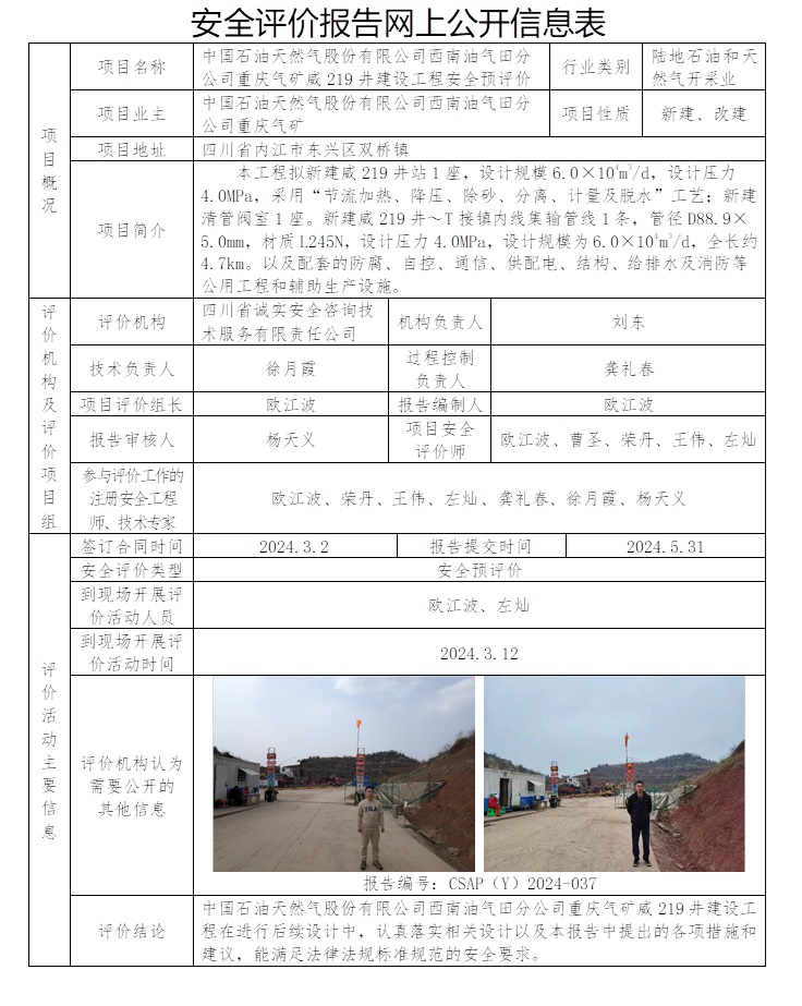 CSAP（Y）2024-037 中國(guó)石油天然氣股份有限公司西南油氣田分公司重慶氣礦威219井建設(shè)工程安全預(yù)評(píng)價(jià).jpg