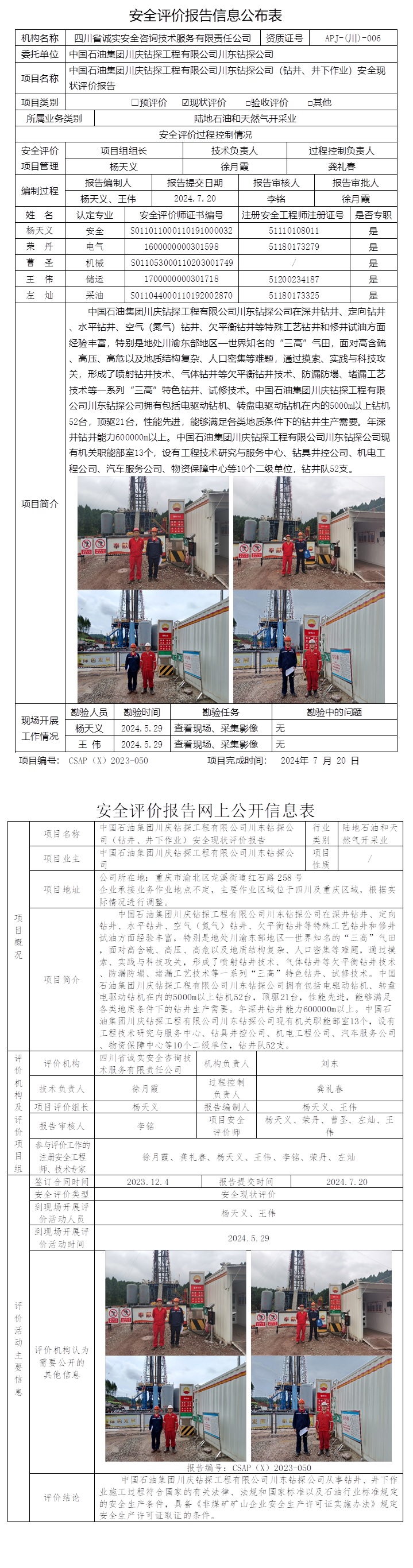 CSAP（X）2023-050 中國石油集團川慶鉆探工程有限公司川東鉆探公司（鉆井、井下作業）安全現狀評價報告.jpg