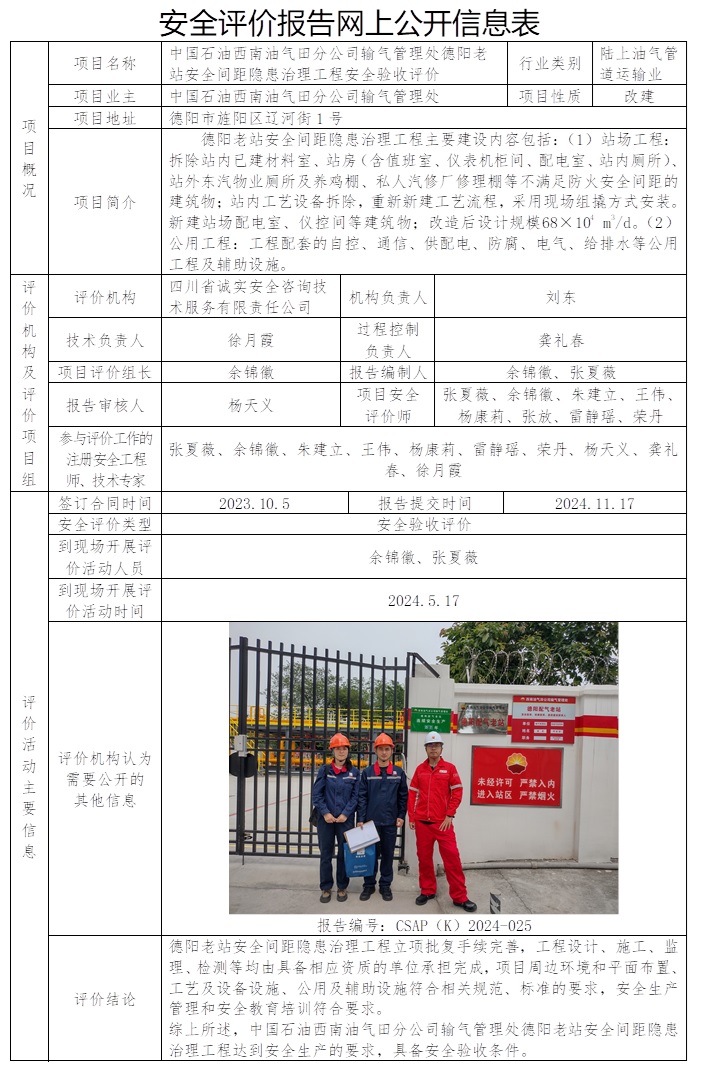 CSAP（K）2024-025 中國石油西南油氣田分公司輸氣管理處德陽老站安全間距隱患治理工程安全驗收評價.jpg