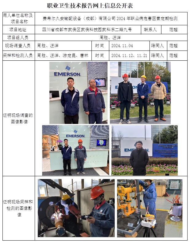 CSZJ（D）2024-133 費希爾久安輸配設(shè)備（成都）有限公司職業(yè)衛(wèi)生技術(shù)報告（1月中旬）.jpg