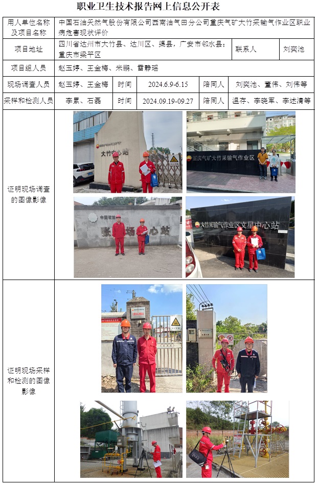 CSZP（X）2024-005.6 中國石油天然氣股份有限公司西南油氣田分公司重慶氣礦大竹采輸氣作業(yè)區(qū)職業(yè)病危害現(xiàn)狀評價（2025.1  2024.12.30出版）.jpg