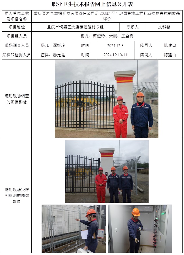 CSZP（K）2024-113 重慶頁巖氣勘探開發有限責任公司足203H7平臺地面集輸工程職業病危害控制效果評價.jpg