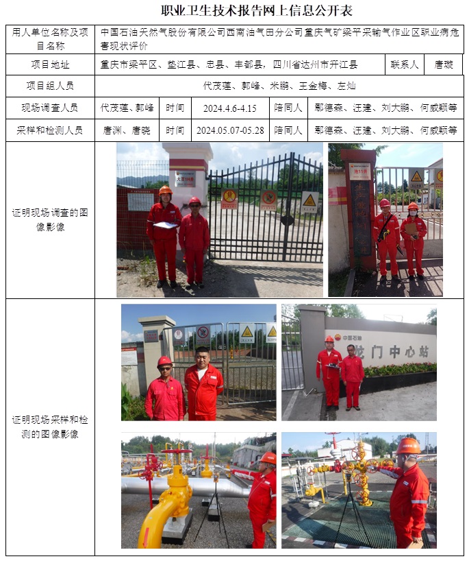 CSZP（X）2024-005.4 中國石油天然氣股份有限公司西南油氣田分公司重慶氣礦梁平采輸氣作業(yè)區(qū)職業(yè)病危害現(xiàn)狀評價（2025.1  2024.12.30出版）.jpg