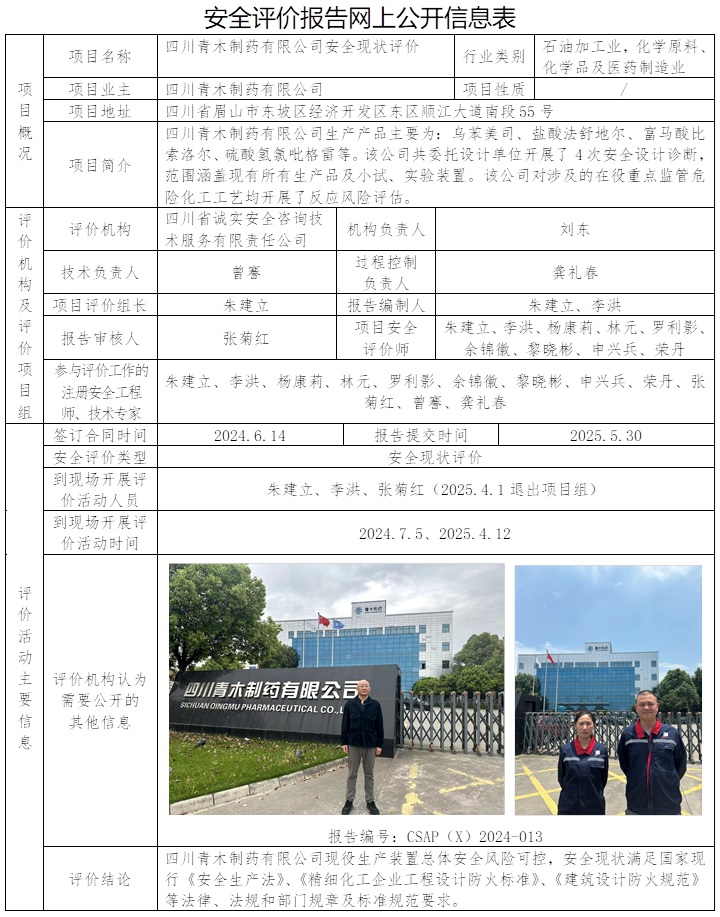 CSAP（X）2024-013 四川青木制藥有限公司安全現狀評價報告.jpg